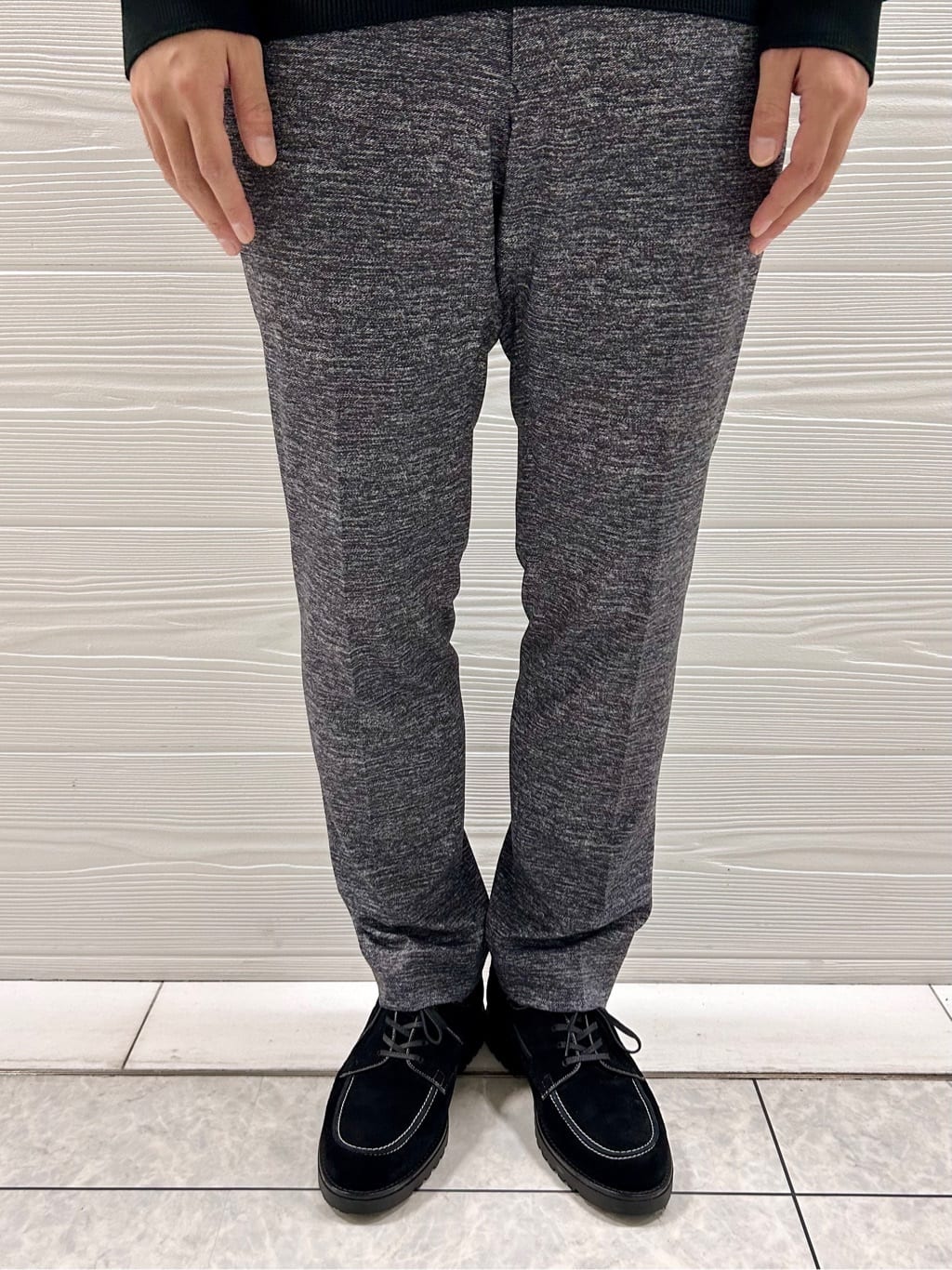 すーさんの「TAKEO KIKUCHI｜【ONOFF対応】TRダブルニット ストレッチパンツ」を使ったコーディネート
