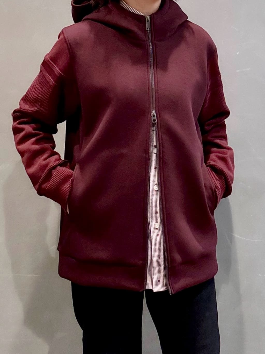 のぐみさんの「TAKEO KIKUCHI｜ハットモチーフ ジャカード ストライプ シャツ」を使ったコーディネート