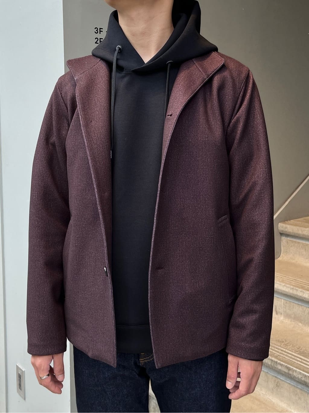 Namikiさんの「TAKEO KIKUCHI｜【DOWN FABRIC】ダウンファブリック スタンドカラーブルゾン」を使ったコーディネート