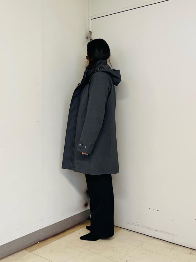 iwさんの「TAKEO KIKUCHI｜【3WAY】ハウンズトゥース ダウンライナー コート」を使ったコーディネート