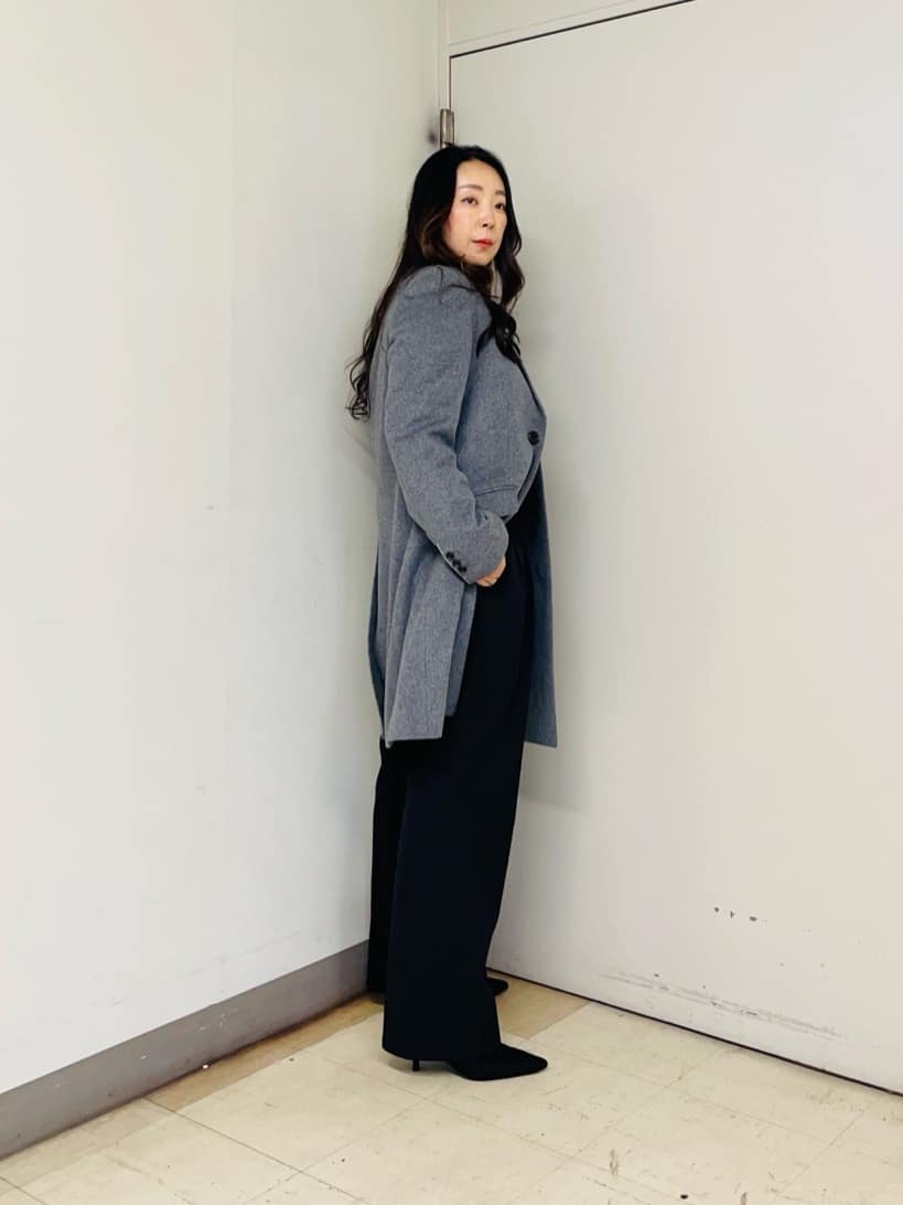 iwさんの「TAKEO KIKUCHI｜ウールカシミヤブレンド チェスターコート」を使ったコーディネート