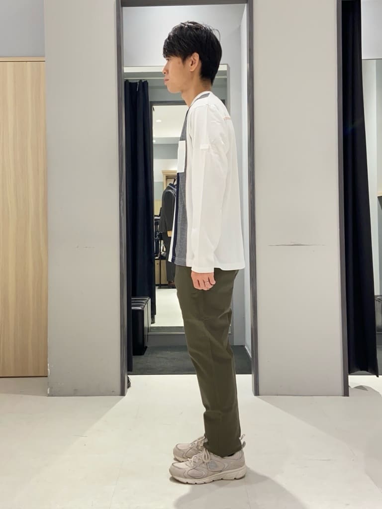 わいずみさんの「TAKEO KIKUCHI｜【全7サイズ&times;8色展開！】トップマルチヘリンボン パンツ」を使ったコーディネート