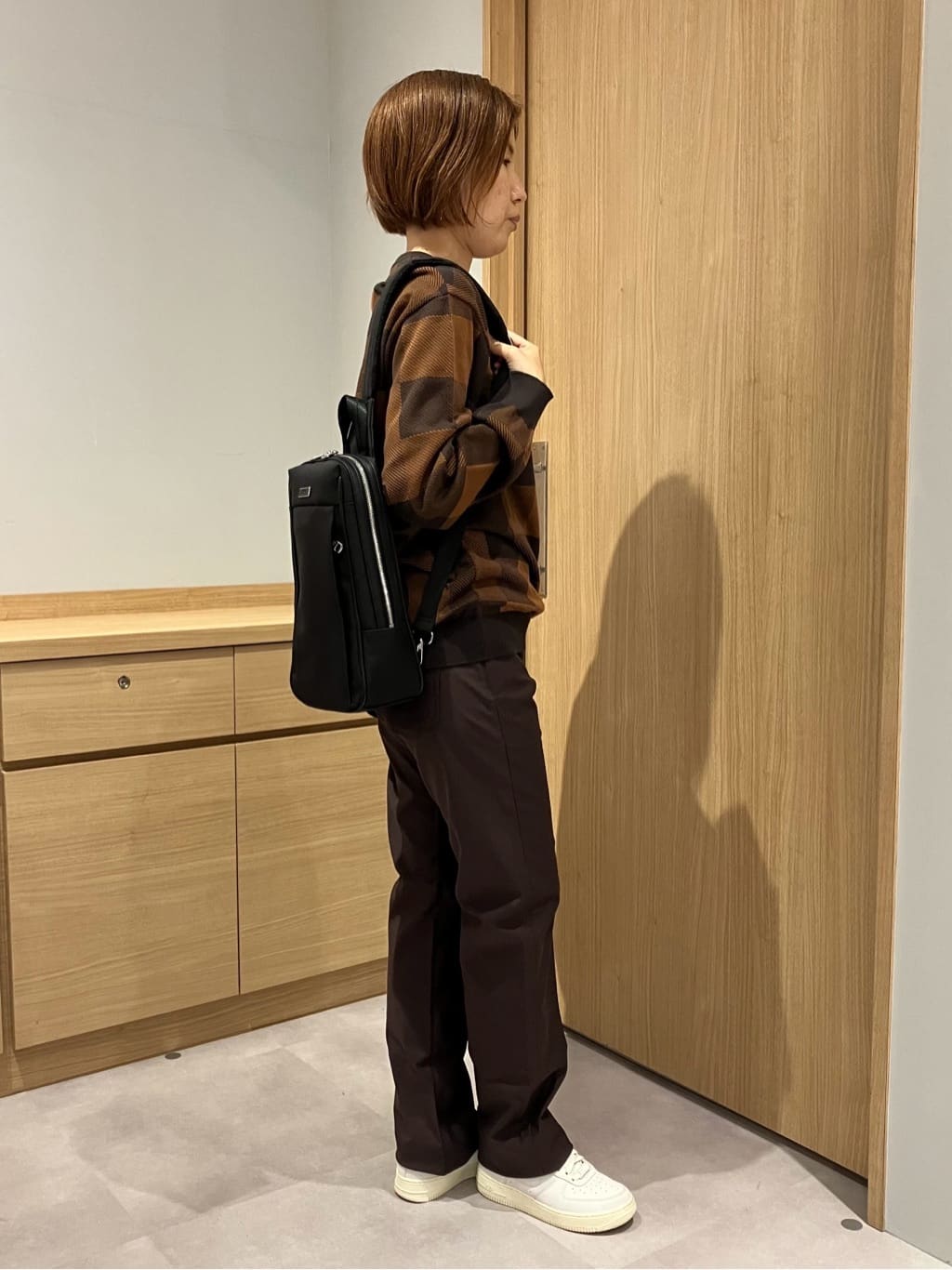 みかさんの「TAKEO KIKUCHI｜【Made in JAPAN】播州織 ストレッチ パンツ」を使ったコーディネート