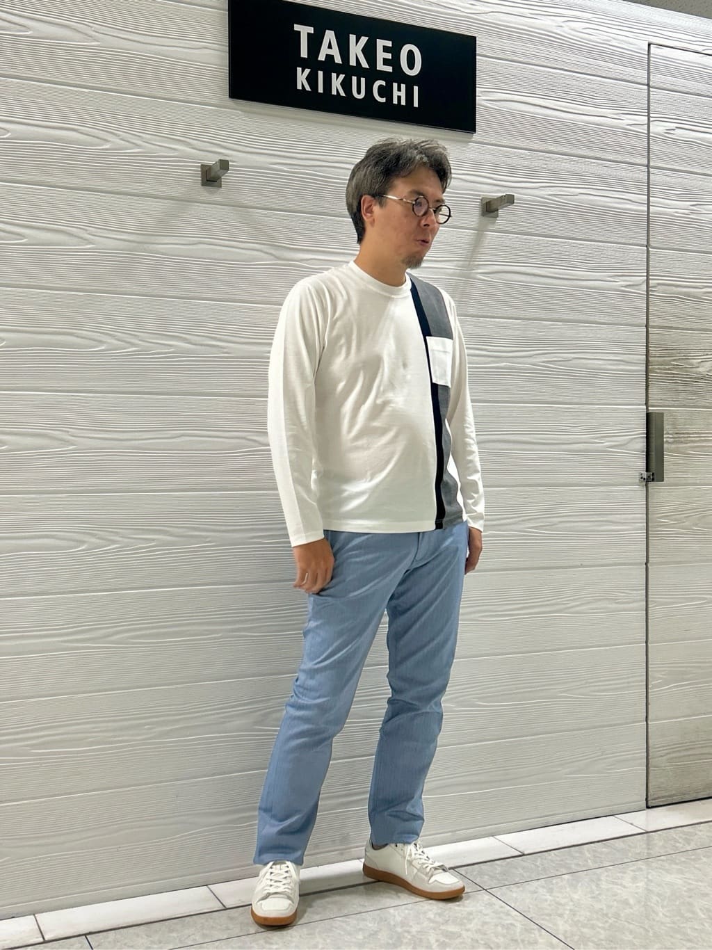 すーさんの「TAKEO KIKUCHI｜【全7サイズ&times;8色展開！】トップマルチヘリンボン パンツ」を使ったコーディネート