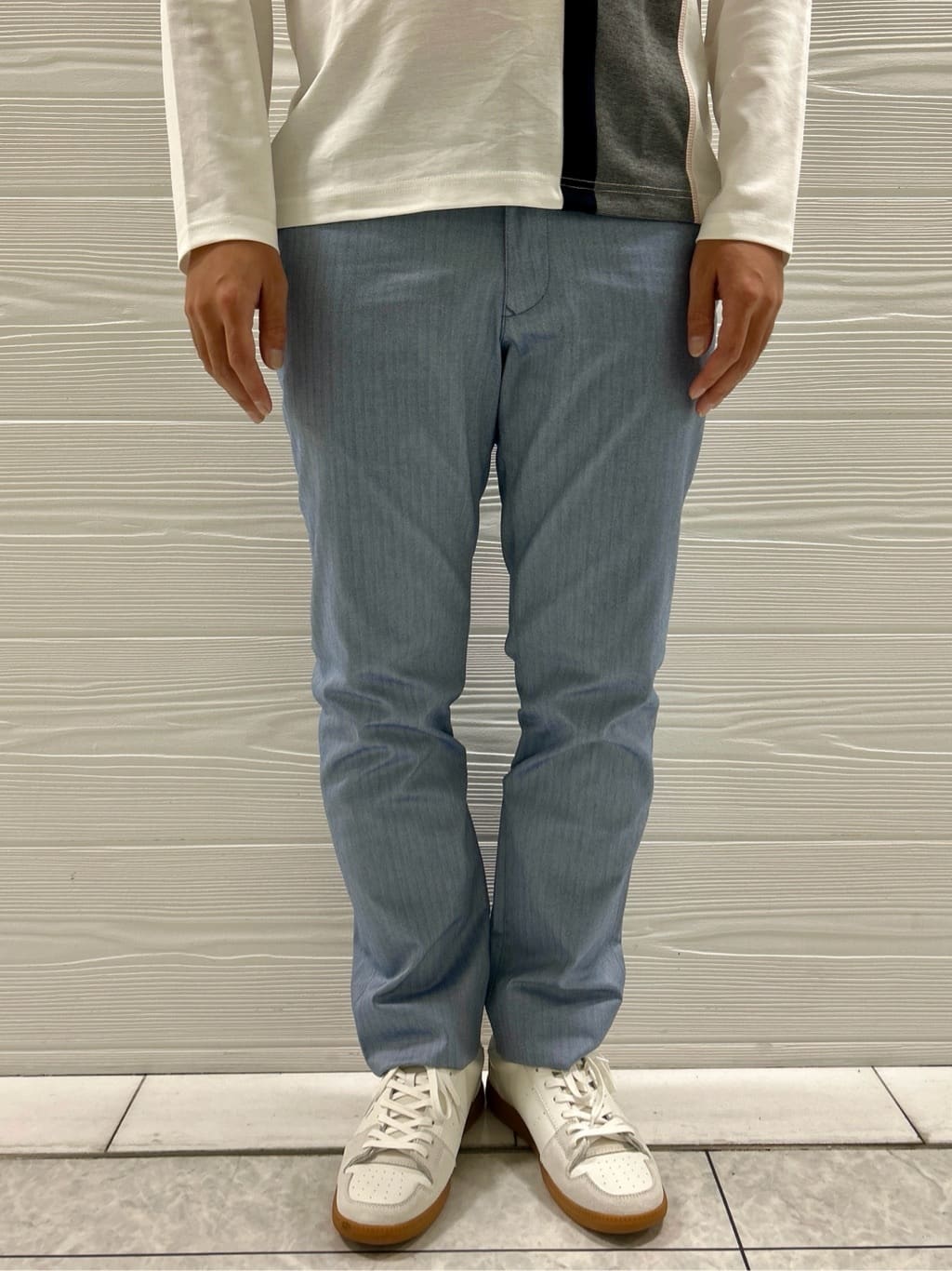 すーさんの「TAKEO KIKUCHI｜【全7サイズ&times;8色展開！】トップマルチヘリンボン パンツ」を使ったコーディネート