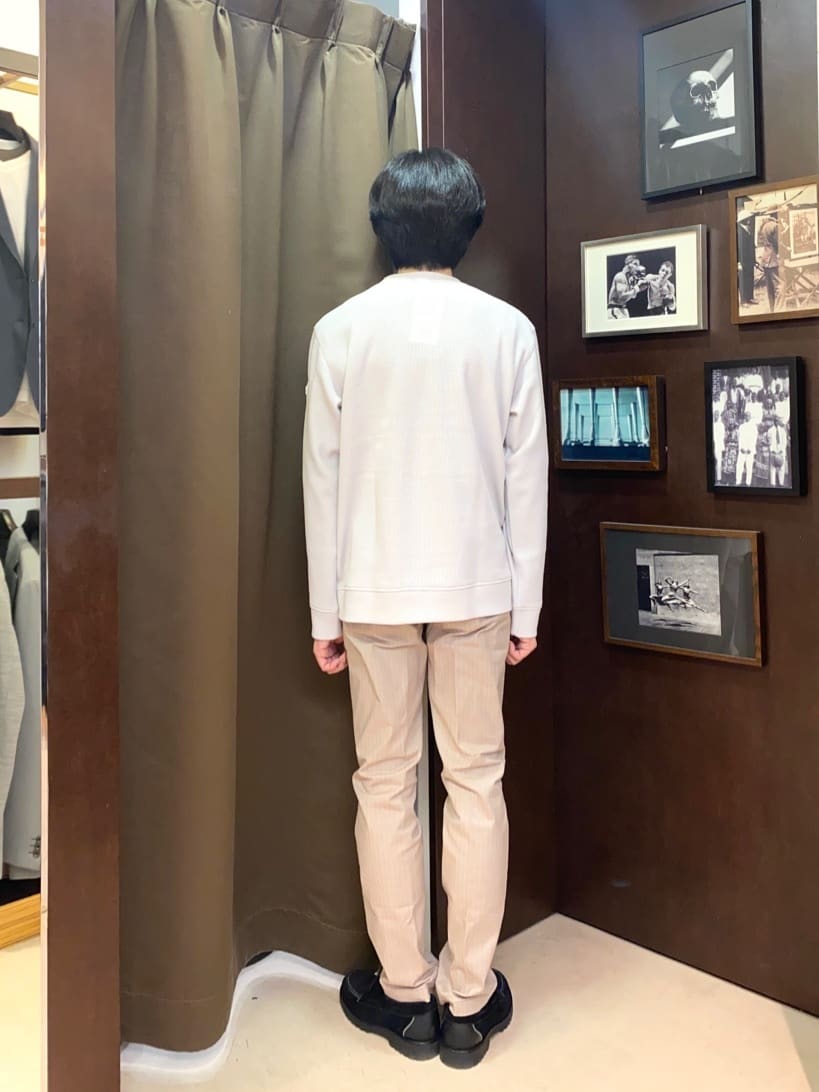コバヤシさんの「TAKEO KIKUCHI｜【Made in JAPAN】播州織 ヘリンボン ストレート パンツ」を使ったコーディネート