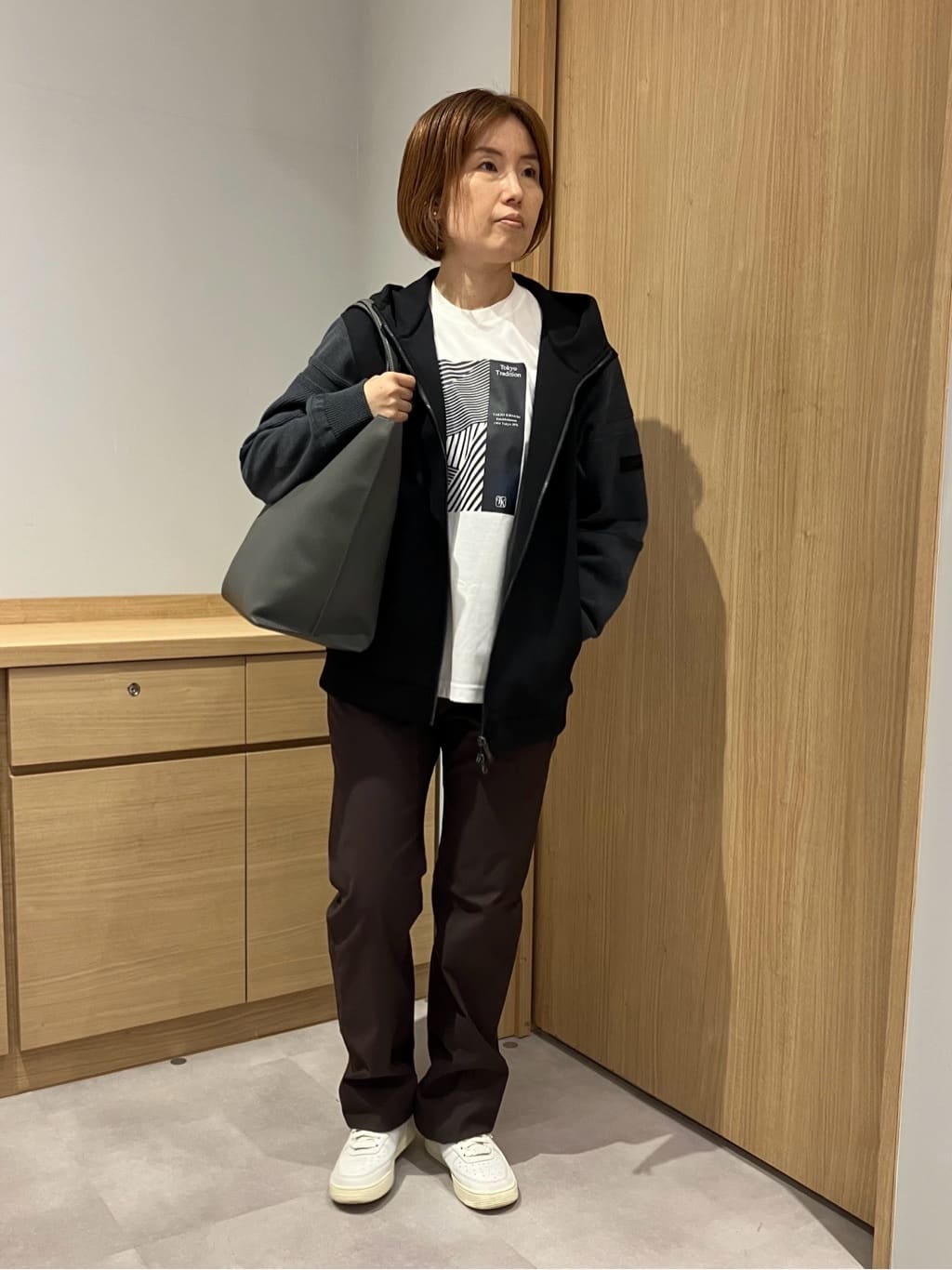 みかさんの「TAKEO KIKUCHI｜【Made in JAPAN】播州織 ストレッチ パンツ」を使ったコーディネート