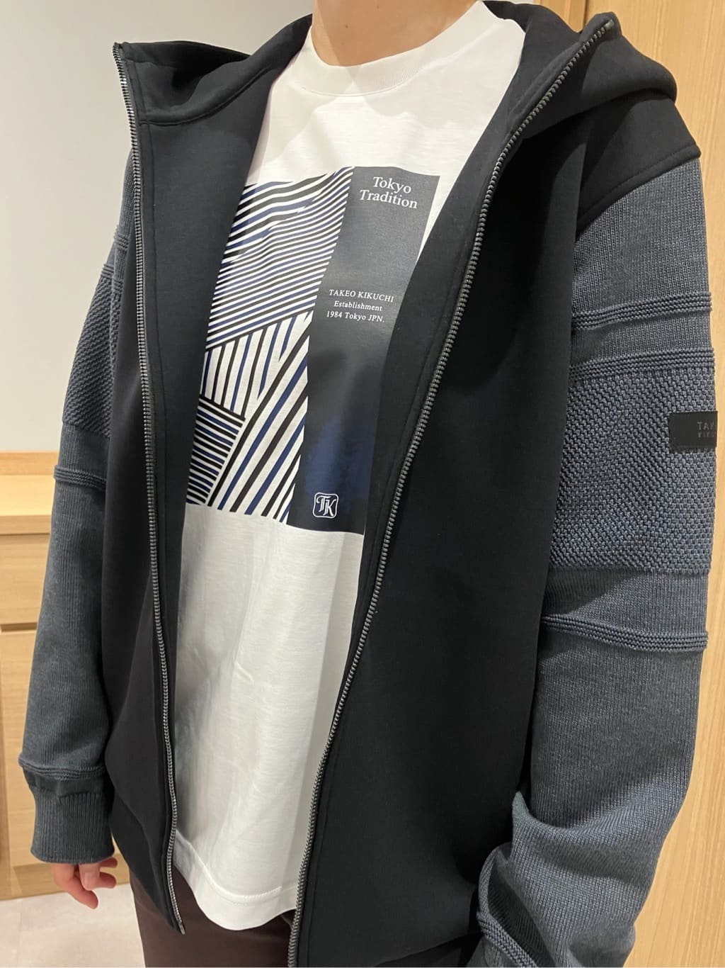 みかさんの「TAKEO KIKUCHI｜【Made in JAPAN】播州織 ストレッチ パンツ」を使ったコーディネート