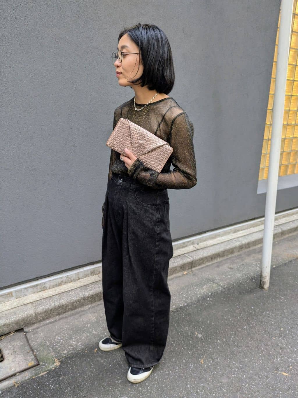 MTさんの「HIROKO HAYASHI｜チェーン付長財布用 ロングチェーン」を使ったコーディネート