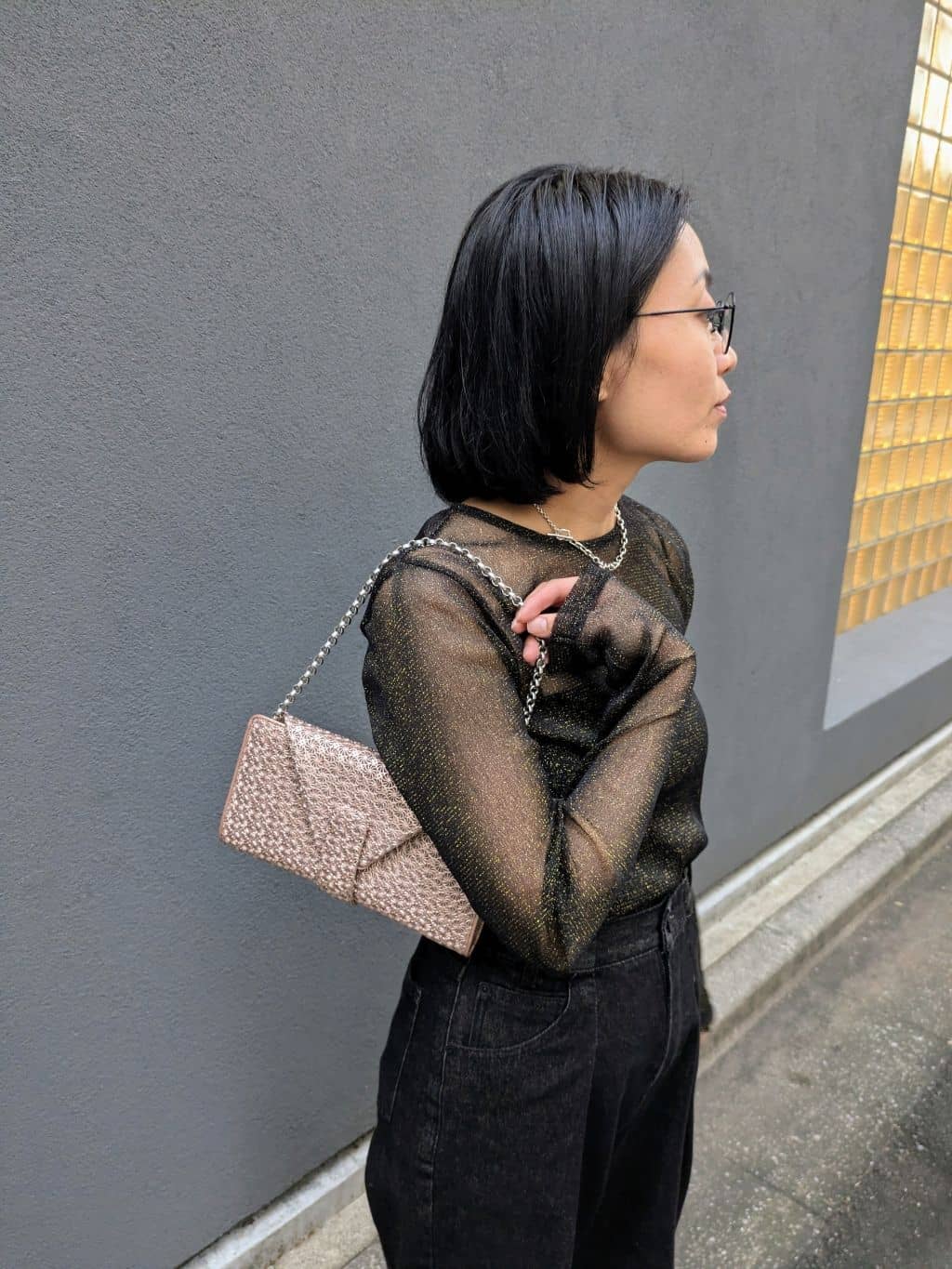 MTさんの「HIROKO HAYASHI｜チェーン付長財布用 ロングチェーン」を使ったコーディネート