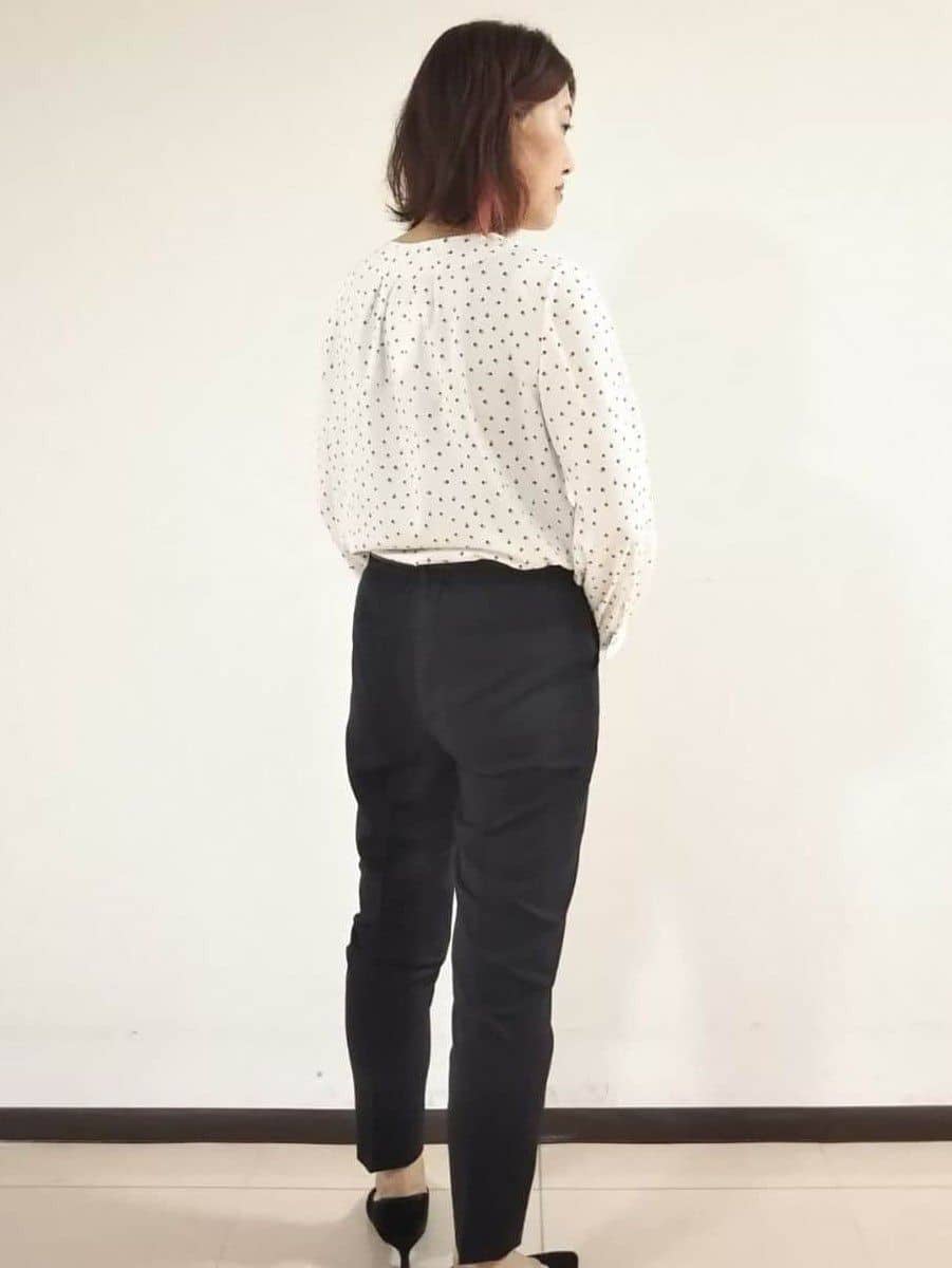 u-macoさんの「UNTITLED｜【洗える通勤スーツ】レジェールギャバ　ストレッチカラーレスジャケット」を使ったコーディネート
