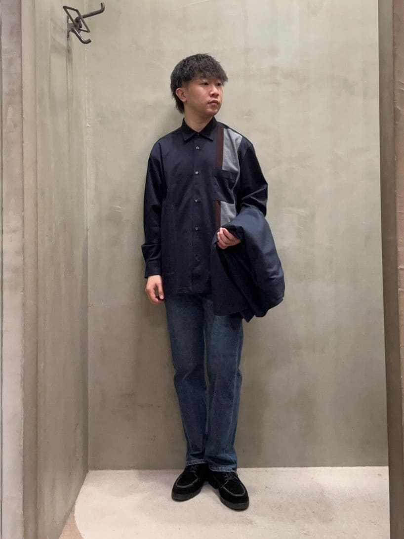 コウノ モトヤさんの「TAKEO KIKUCHI｜【DOWN FABRIC】ダウンファブリック スタンドカラーブルゾン」を使ったコーディネート