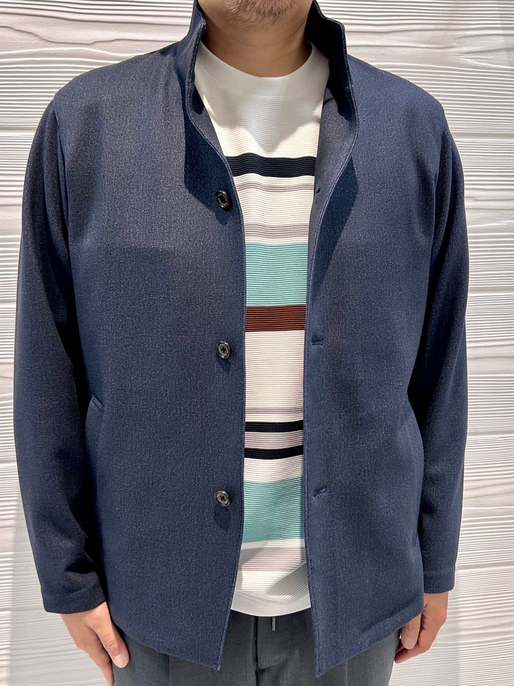 すーさんの「TAKEO KIKUCHI｜【DOWN FABRIC】ダウンファブリック スタンドカラーブルゾン」を使ったコーディネート