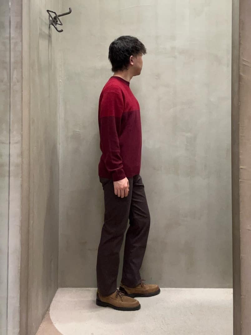 コウノ モトヤさんの「TAKEO KIKUCHI｜【Made in JAPAN】播州織 ストレッチ パンツ」を使ったコーディネート
