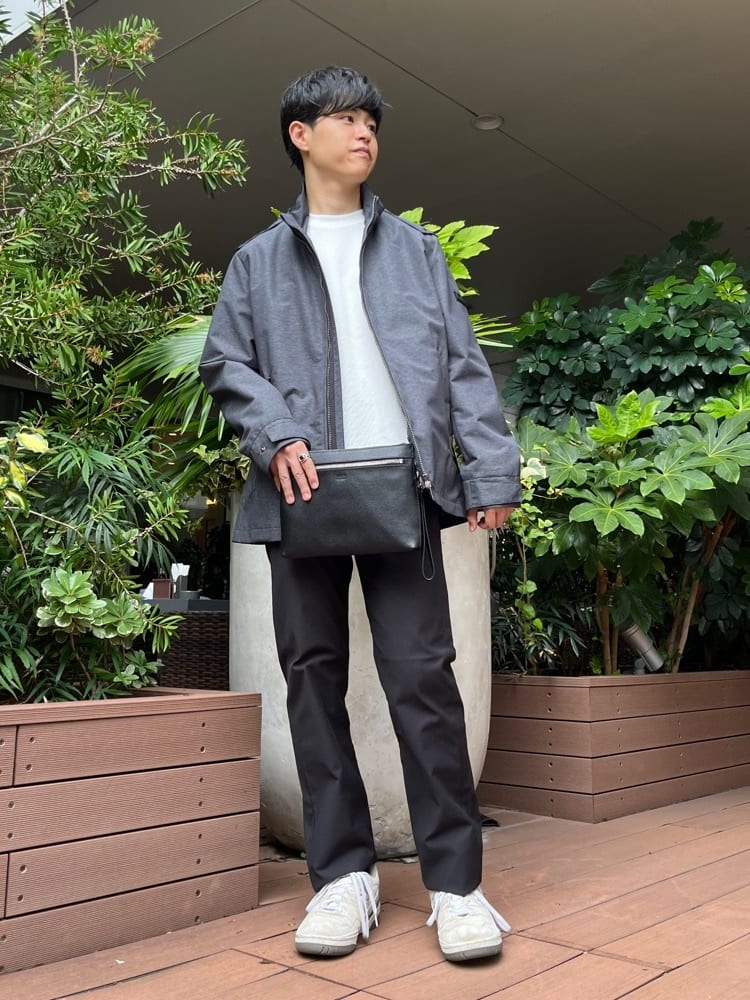 ワッキーさんの「TAKEO KIKUCHI｜【Made in JAPAN】播州織 ストレッチ パンツ」を使ったコーディネート