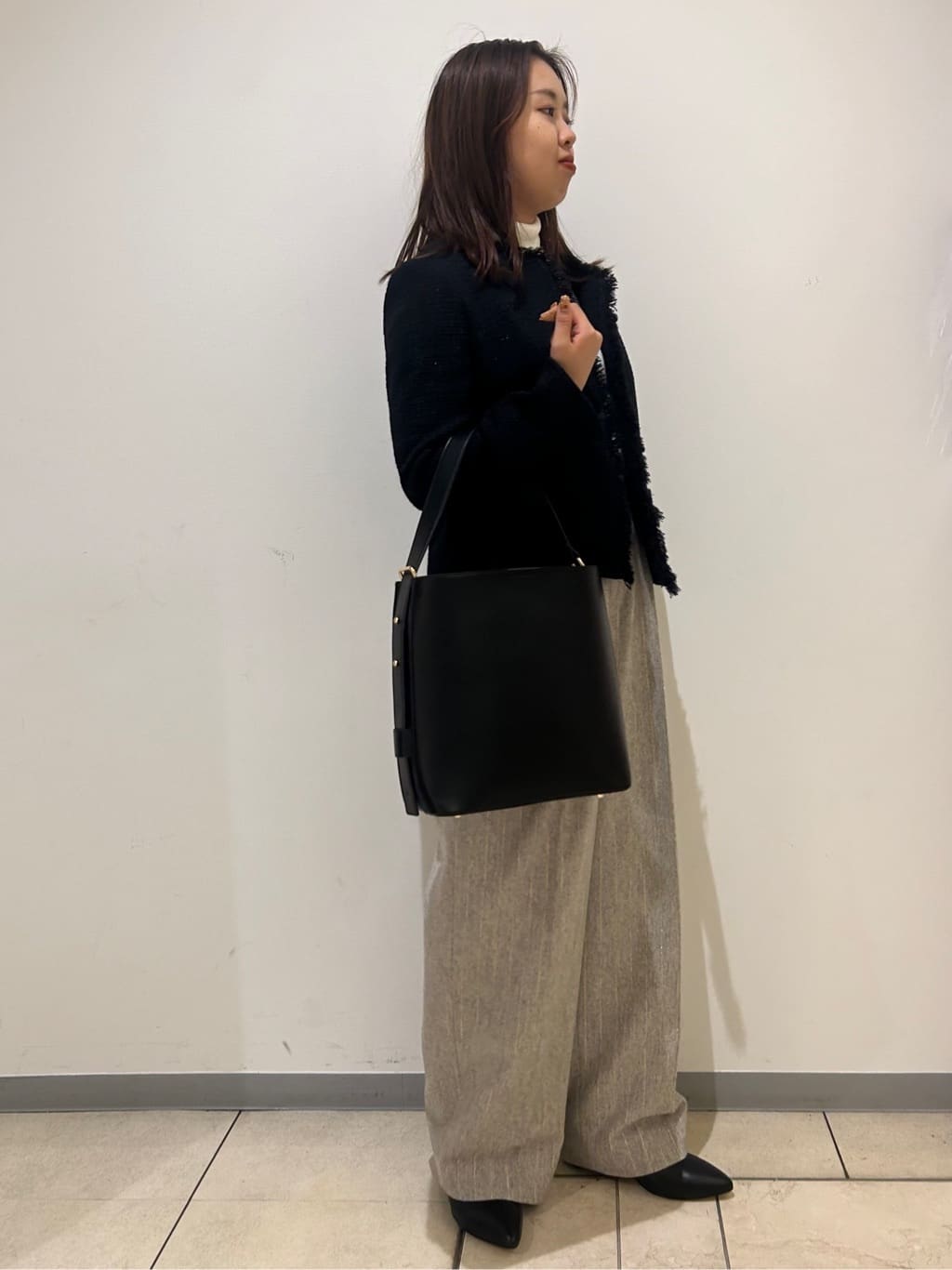 kanoさんの「UNTITLED｜◆【入卒/セレモニー/通勤】ラメツイード ノーカラージャケット」を使ったコーディネート