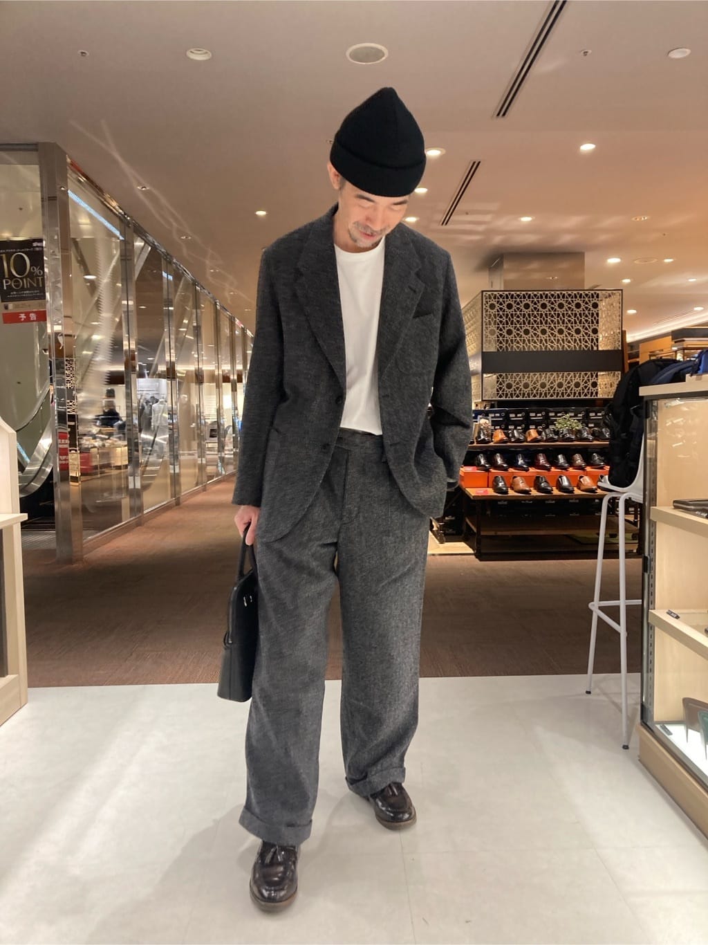 KDDさんの「TAKEO KIKUCHI｜ラスタウォーカーニットCAP」を使ったコーディネート
