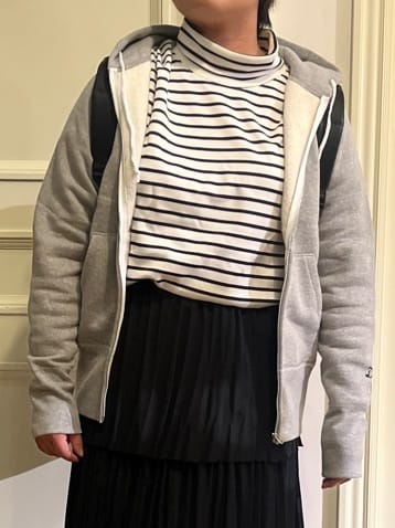 なべちゃんさんの「DRESSTERIOR｜デキシー吊裏毛ジップアップパーカ」を使ったコーディネート