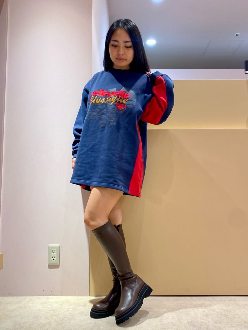 のはらっちょさんの「ESPERANZA｜【晴雨兼用】トラックソールロングブーツ」を使ったコーディネート