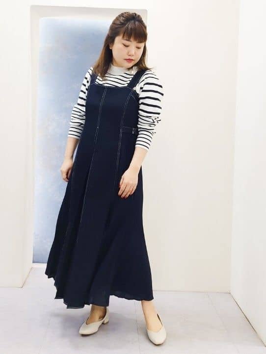 ふるさんの「grove｜キレイに決まる!脇プリーツジャンドレ」を使ったコーディネート