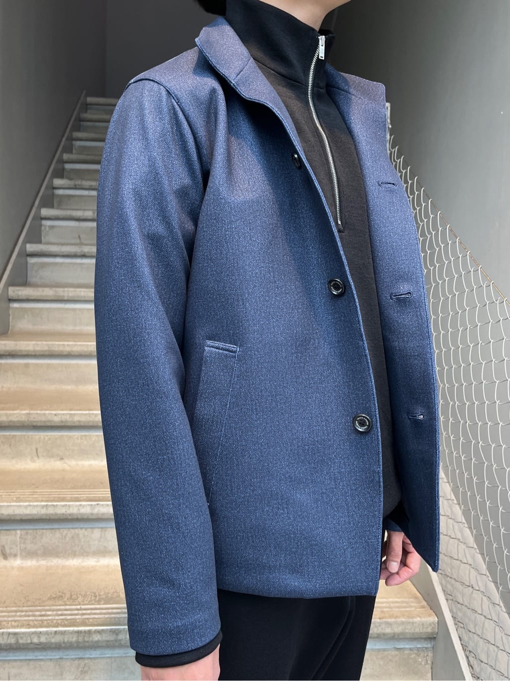 Namikiさんの「TAKEO KIKUCHI｜【DOWN FABRIC】ダウンファブリック スタンドカラーブルゾン」を使ったコーディネート
