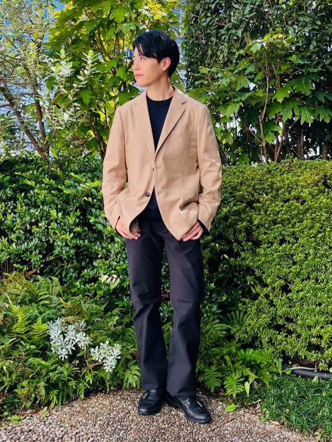 ワッキーさんの「TAKEO KIKUCHI｜【Made in JAPAN】播州織 ストレッチ パンツ」を使ったコーディネート