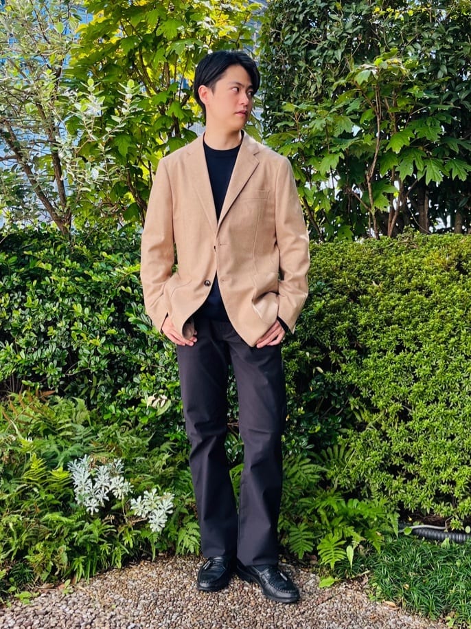 ワッキーさんの「TAKEO KIKUCHI｜【Made in JAPAN】播州織 ストレッチ パンツ」を使ったコーディネート