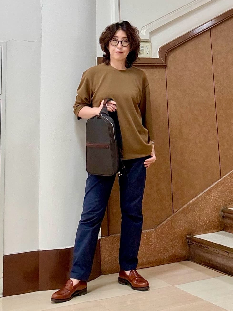 のぐみさんの「TAKEO KIKUCHI｜【全7サイズ&times;8色展開！】トップマルチヘリンボン パンツ」を使ったコーディネート