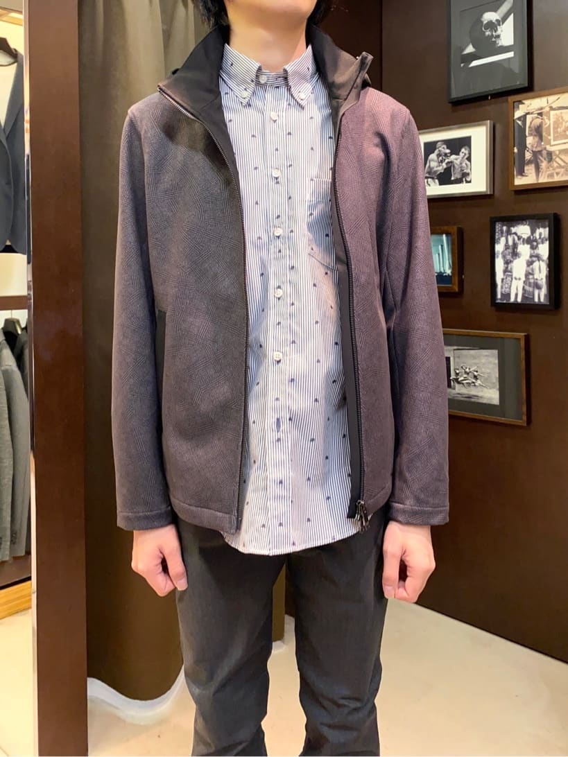 コバヤシさんの「TAKEO KIKUCHI｜【Made in JAPAN】播州織 ヘリンボン ストレート パンツ」を使ったコーディネート