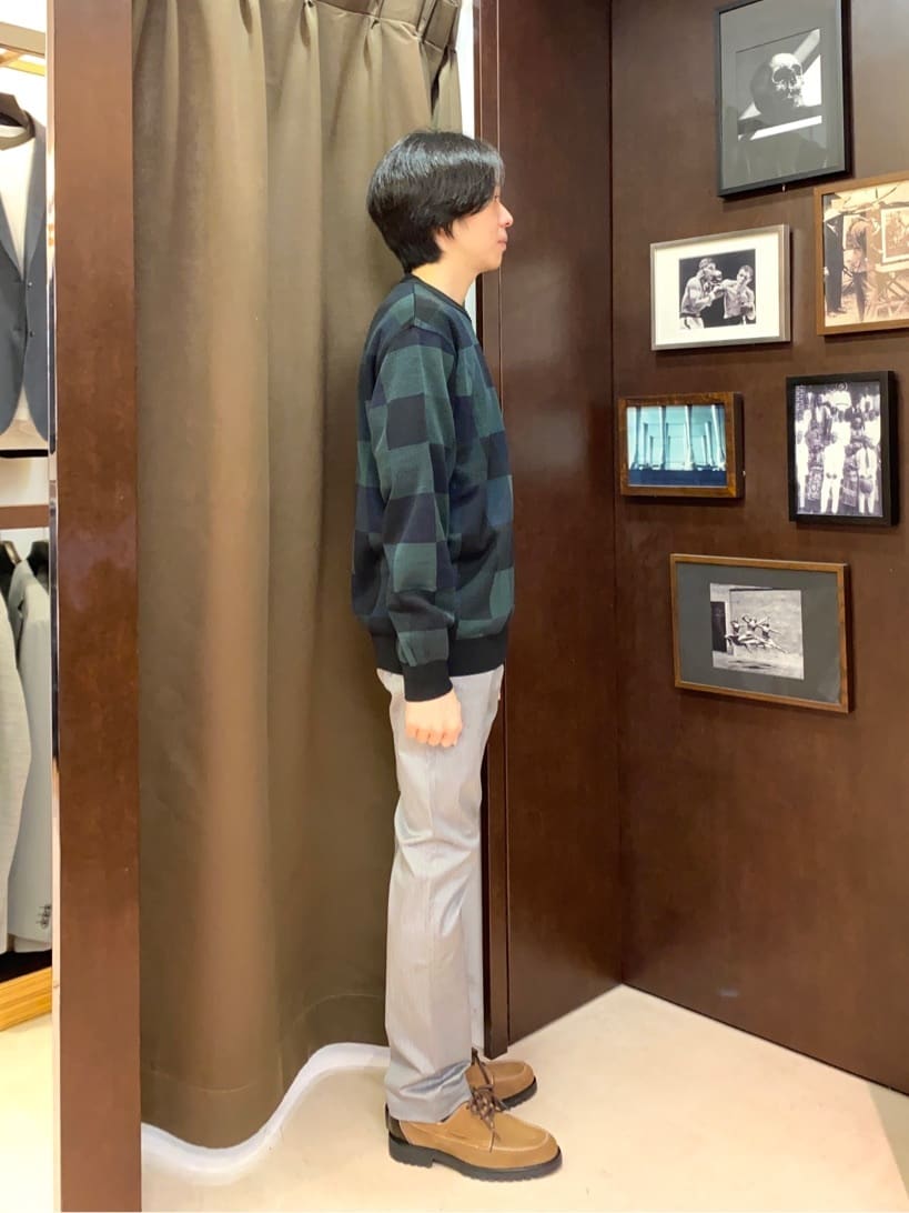 コバヤシさんの「TAKEO KIKUCHI｜【全7サイズ&times;8色展開！】トップマルチヘリンボン パンツ」を使ったコーディネート