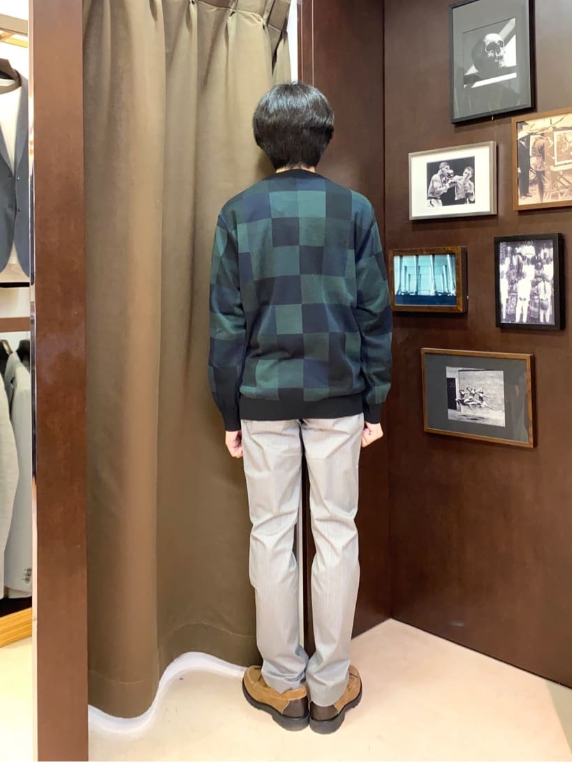 コバヤシさんの「TAKEO KIKUCHI｜【全7サイズ&times;8色展開！】トップマルチヘリンボン パンツ」を使ったコーディネート