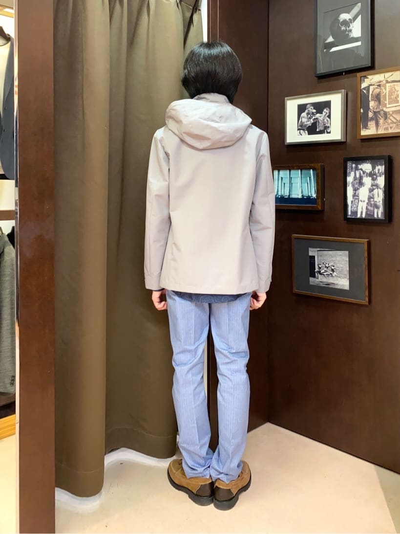 コバヤシさんの「TAKEO KIKUCHI｜【Made in JAPAN】播州織 ヘリンボン ストレート パンツ」を使ったコーディネート