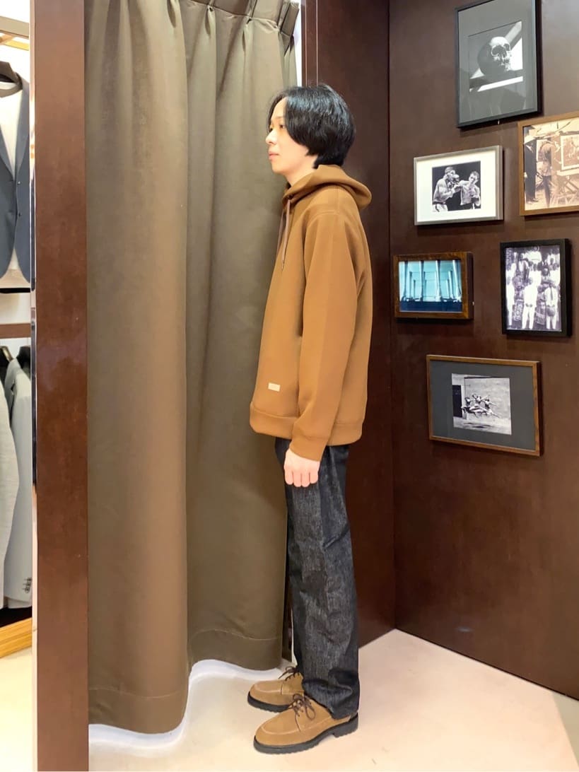 コバヤシさんの「TAKEO KIKUCHI｜【モンスターストレッチ】日本製 ワンウォッシュ デニムパンツ」を使ったコーディネート