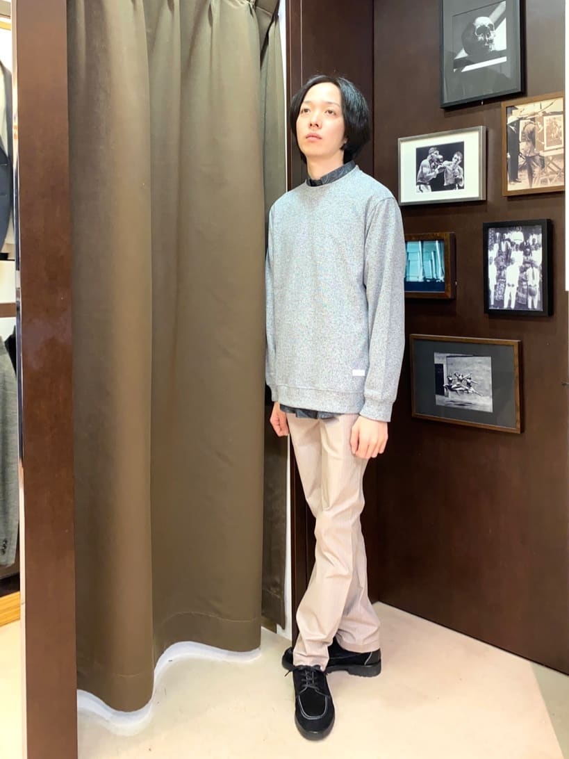 コバヤシさんの「TAKEO KIKUCHI｜【Made in JAPAN】播州織 ヘリンボン ストレート パンツ」を使ったコーディネート