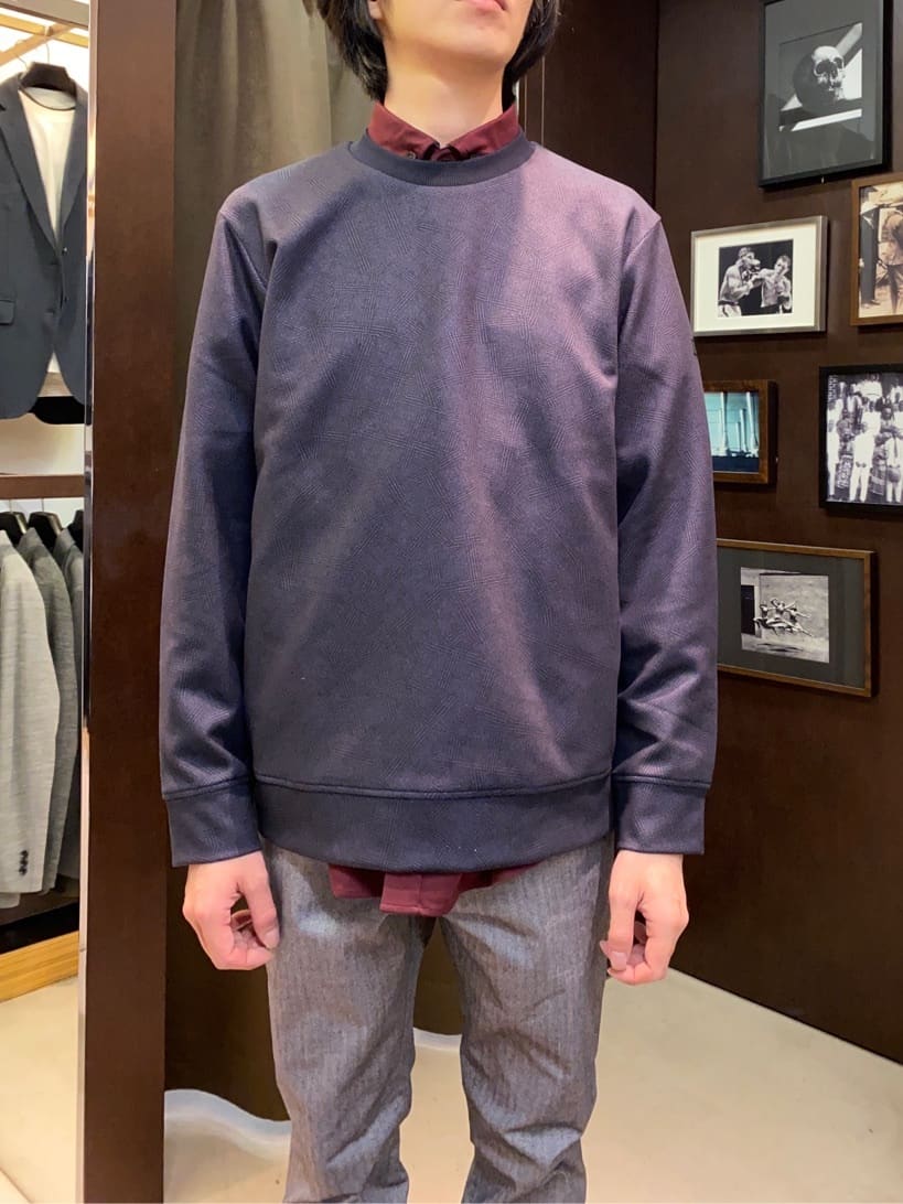 コバヤシさんの「TAKEO KIKUCHI｜【Made in JAPAN】播州織 ヘリンボン ストレート パンツ」を使ったコーディネート