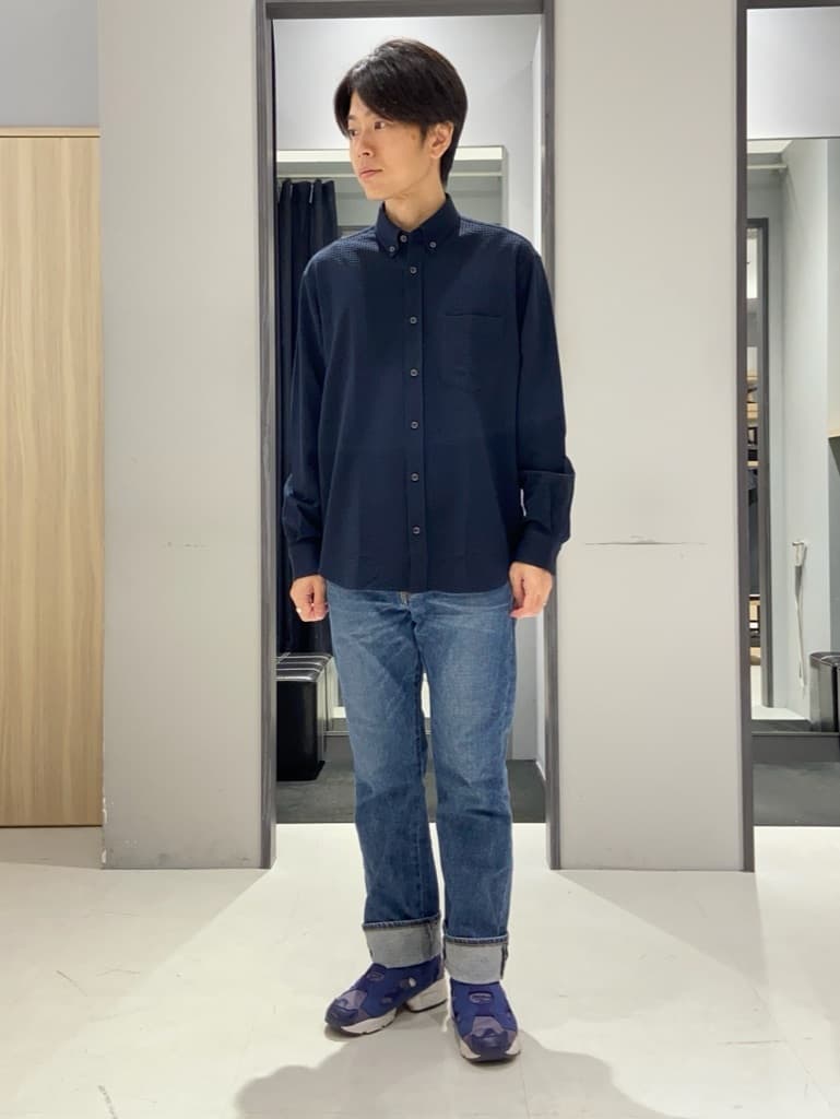 わいずみさんの「TAKEO KIKUCHI｜【DOWN FABRIC】ダウンファブリック スタンドカラーブルゾン」を使ったコーディネート