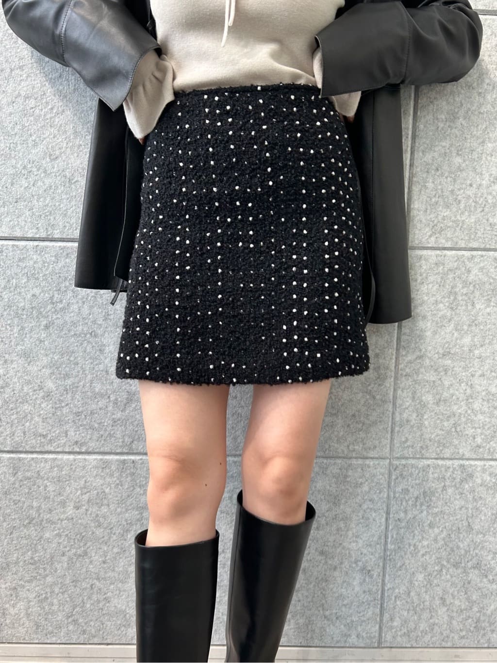 honoka Aさんの「CODE A｜gathered sleeves knit」を使ったコーディネート