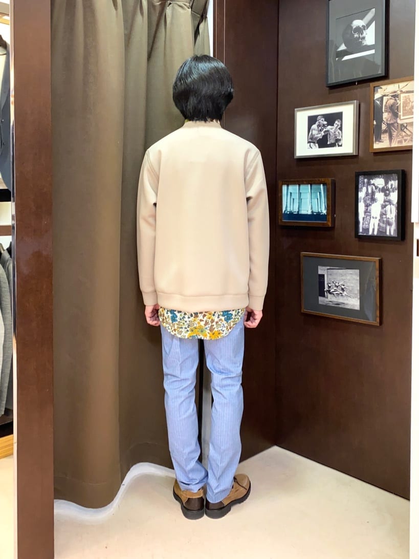 コバヤシさんの「TAKEO KIKUCHI｜【Made in JAPAN】播州織 ヘリンボン ストレート パンツ」を使ったコーディネート