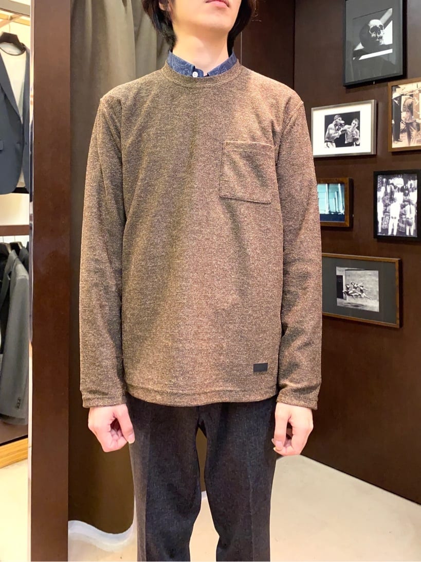 コバヤシさんの「TAKEO KIKUCHI｜【ONOFF対応】TRダブルニット ストレッチパンツ」を使ったコーディネート
