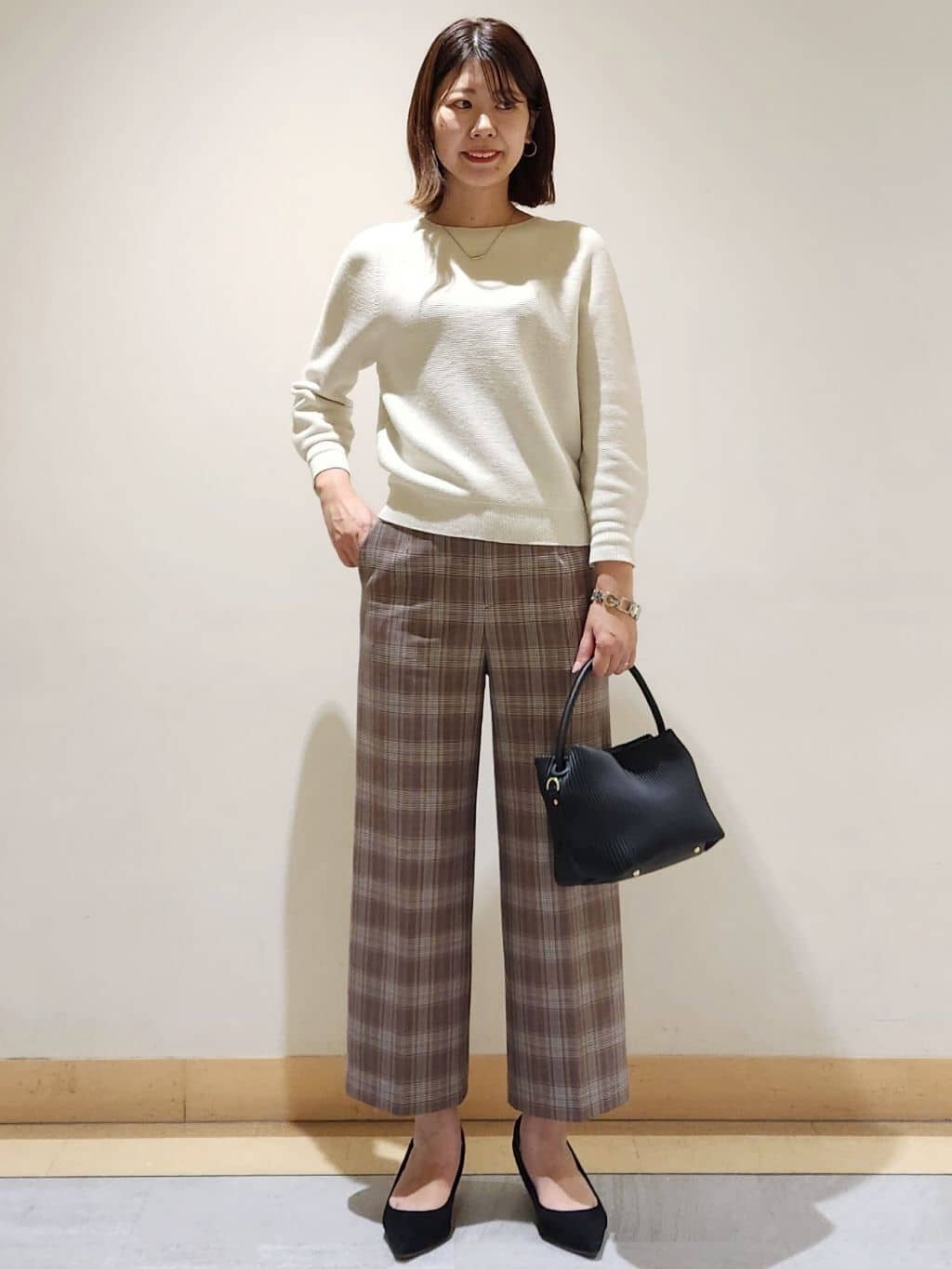 yukaさんの「COUP DE CHANCE｜【カシミヤ混／日本製】Iラインスタンドウィングカラーコート」を使ったコーディネート