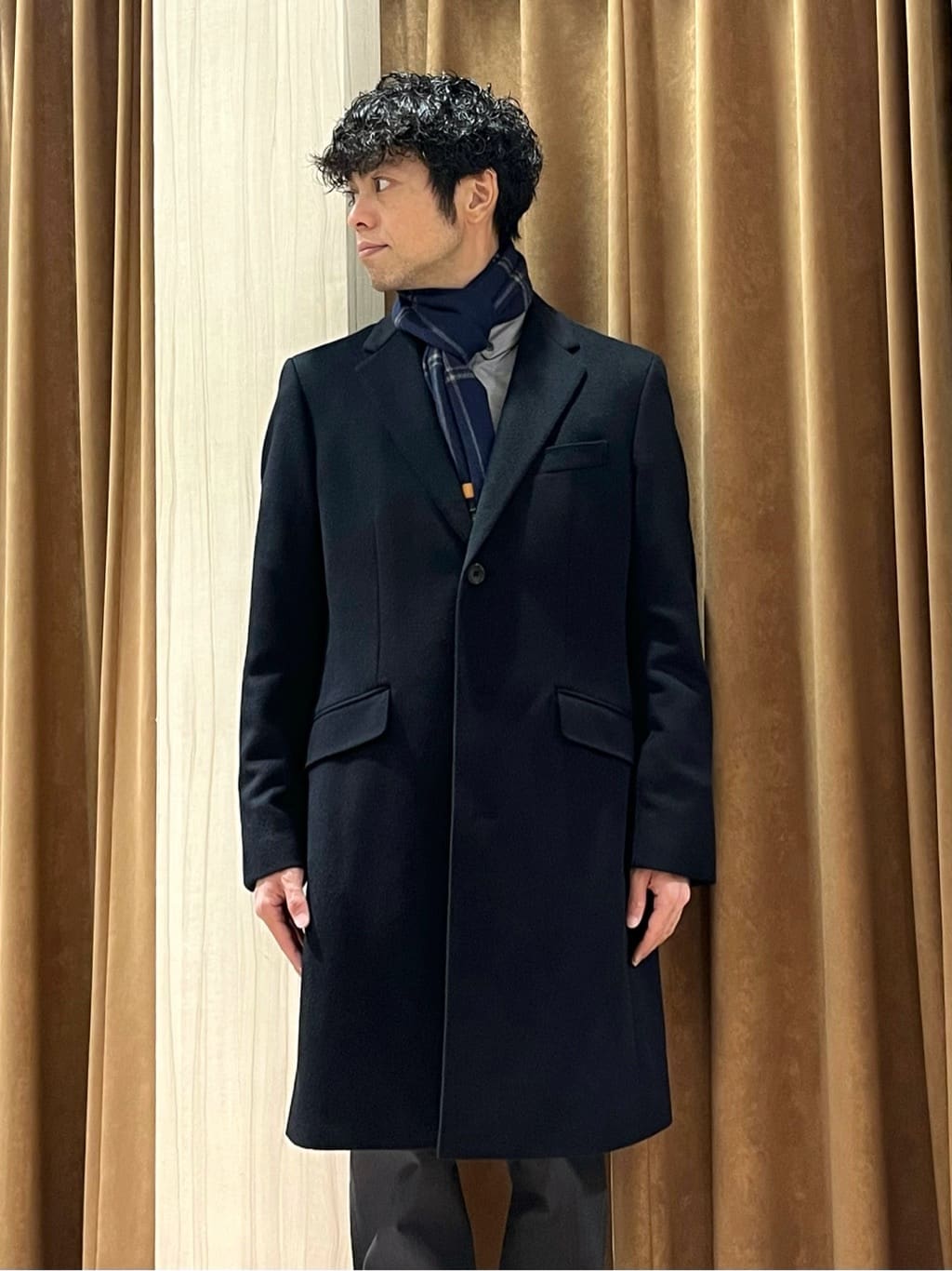 URAさんの「TAKEO KIKUCHI｜ウールカシミヤブレンド チェスターコート」を使ったコーディネート