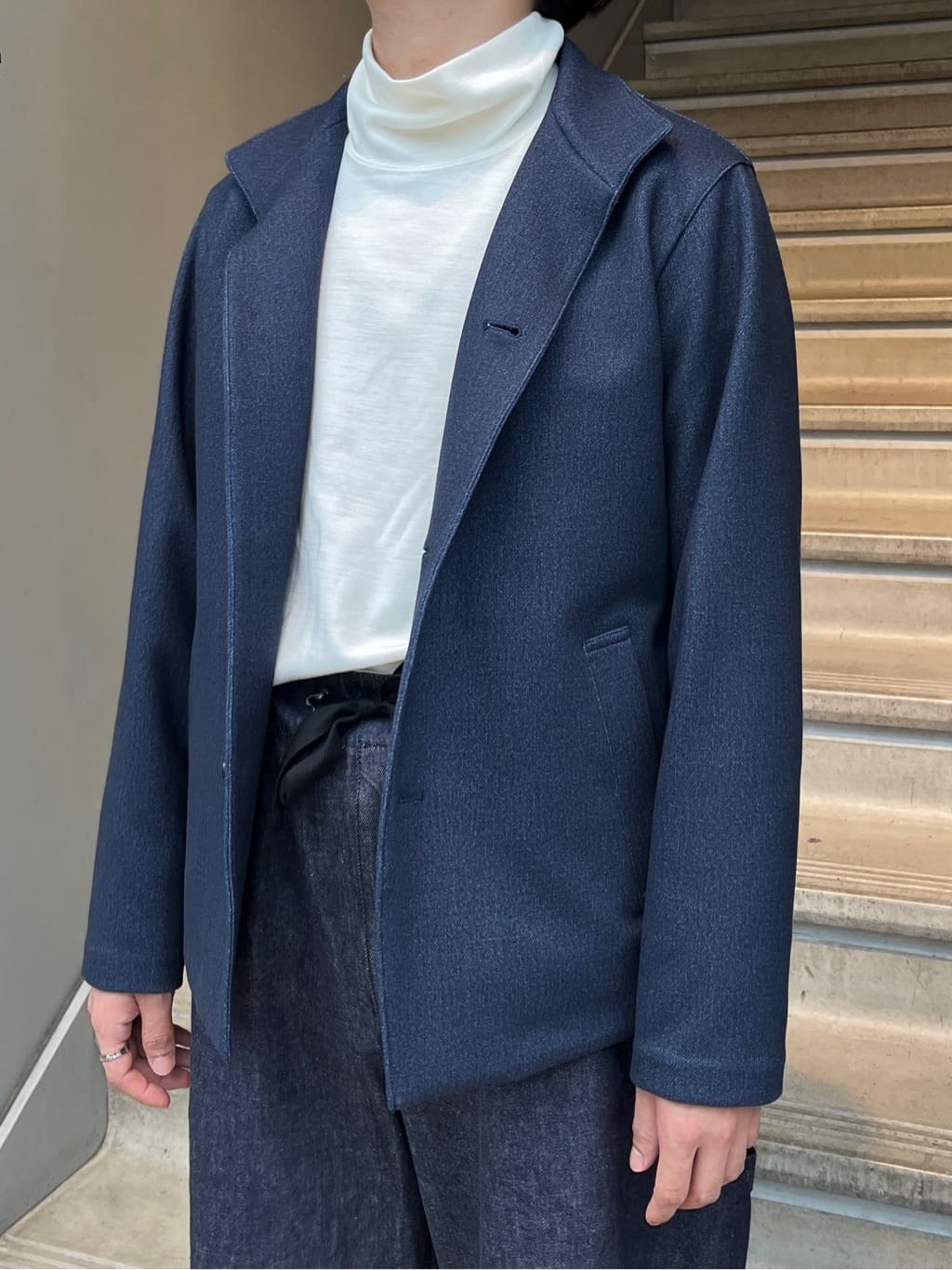 Namikiさんの「TAKEO KIKUCHI｜【DOWN FABRIC】ダウンファブリック スタンドカラーブルゾン」を使ったコーディネート
