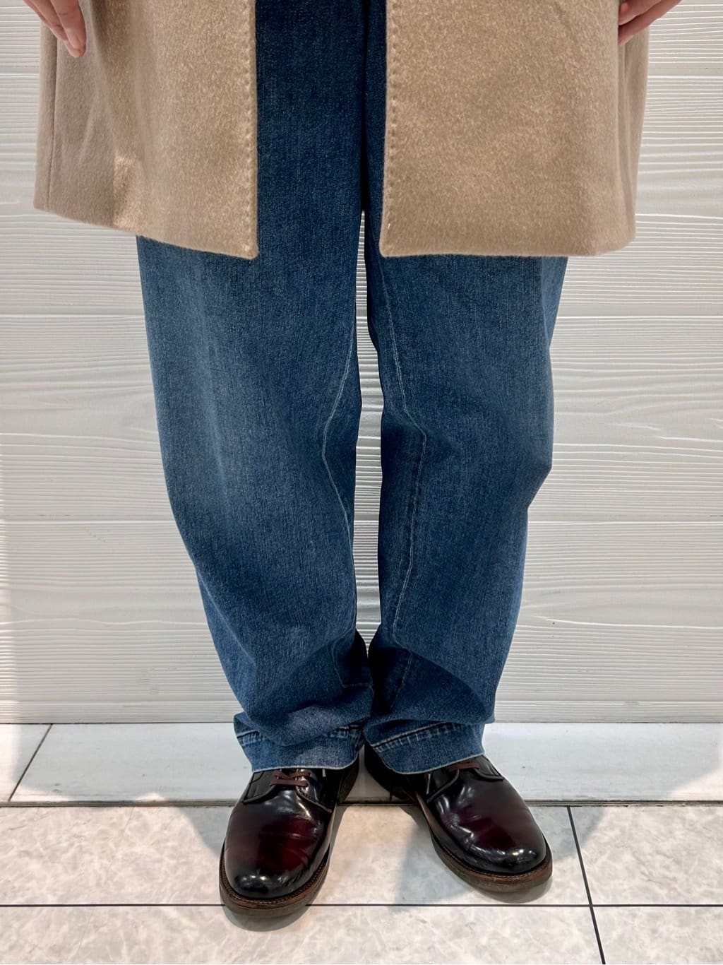 すーさんの「TAKEO KIKUCHI｜【ウールカシミヤブレンド】ビーバー調 スタンドカラー コート」を使ったコーディネート