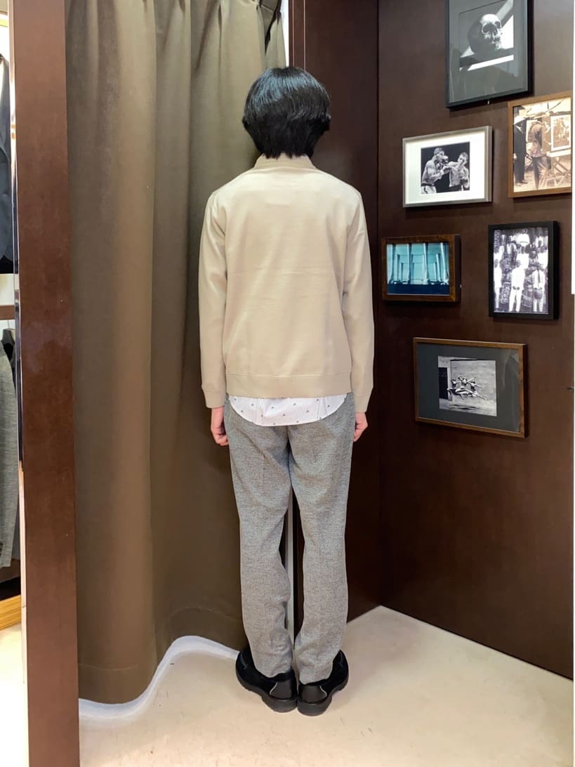 コバヤシさんの「TAKEO KIKUCHI｜ハットモチーフ ジャカード ストライプ シャツ」を使ったコーディネート