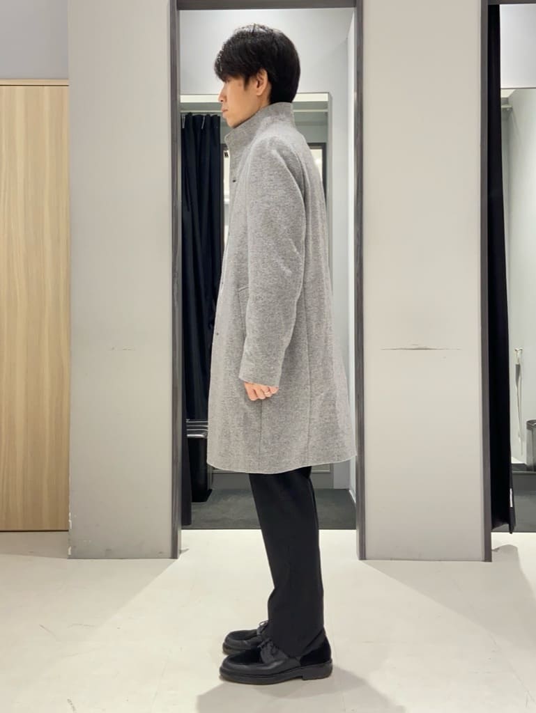 わいずみさんの「TAKEO KIKUCHI｜【ウールカシミヤブレンド】ビーバー調 スタンドカラー コート」を使ったコーディネート