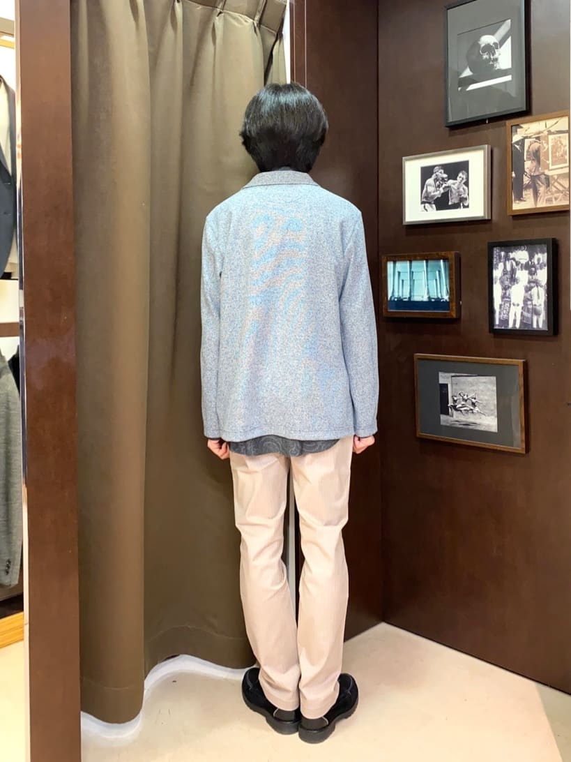 コバヤシさんの「TAKEO KIKUCHI｜【Made in JAPAN】播州織 ヘリンボン ストレート パンツ」を使ったコーディネート
