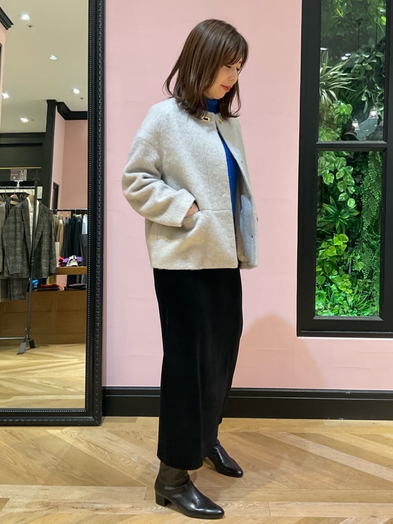 maruさんの「DRESSTERIOR｜◆コーデュロイイージースカート」を使ったコーディネート