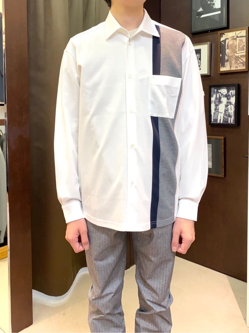 コバヤシさんの「TAKEO KIKUCHI｜【Made in JAPAN】播州織 ヘリンボン ストレート パンツ」を使ったコーディネート