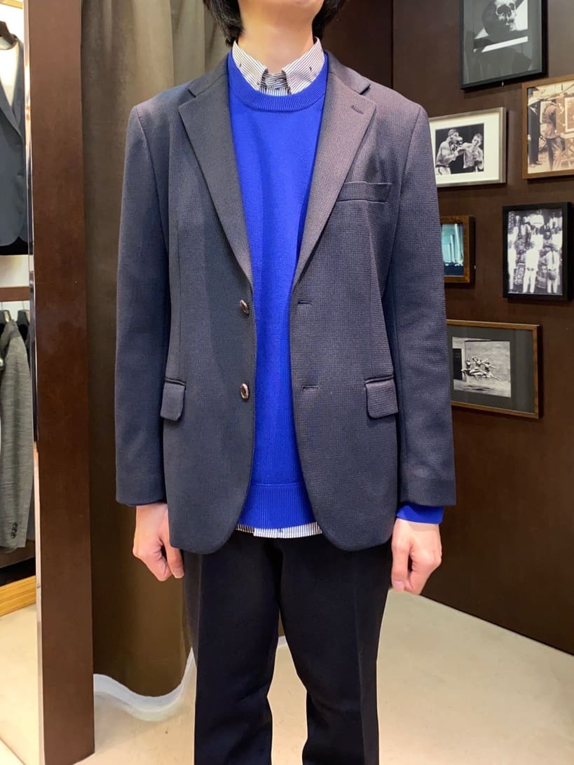 コバヤシさんの「TAKEO KIKUCHI｜ハットモチーフ ジャカード ストライプ シャツ」を使ったコーディネート