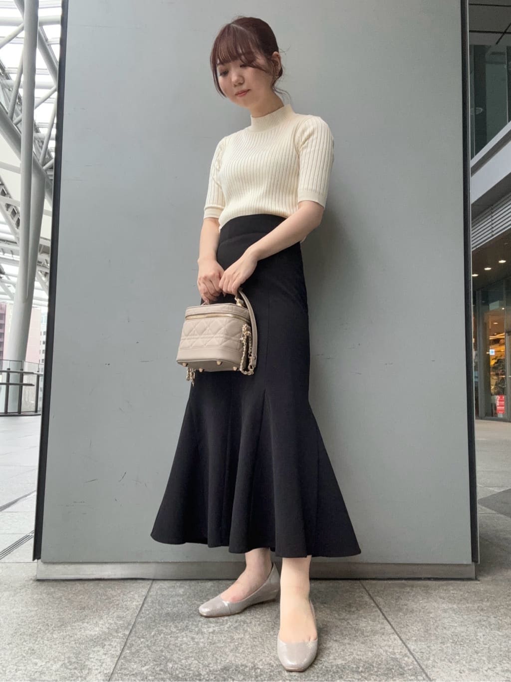 airiさんの「ESPERANZA｜キルティングバニティ3WAYショルダー」を使ったコーディネート